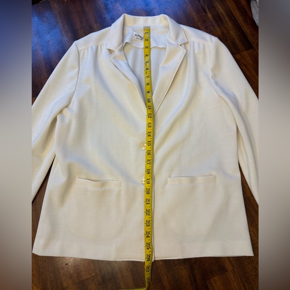 Alfred Dunner white blazer pockets size 14 - Picture 6 of 8